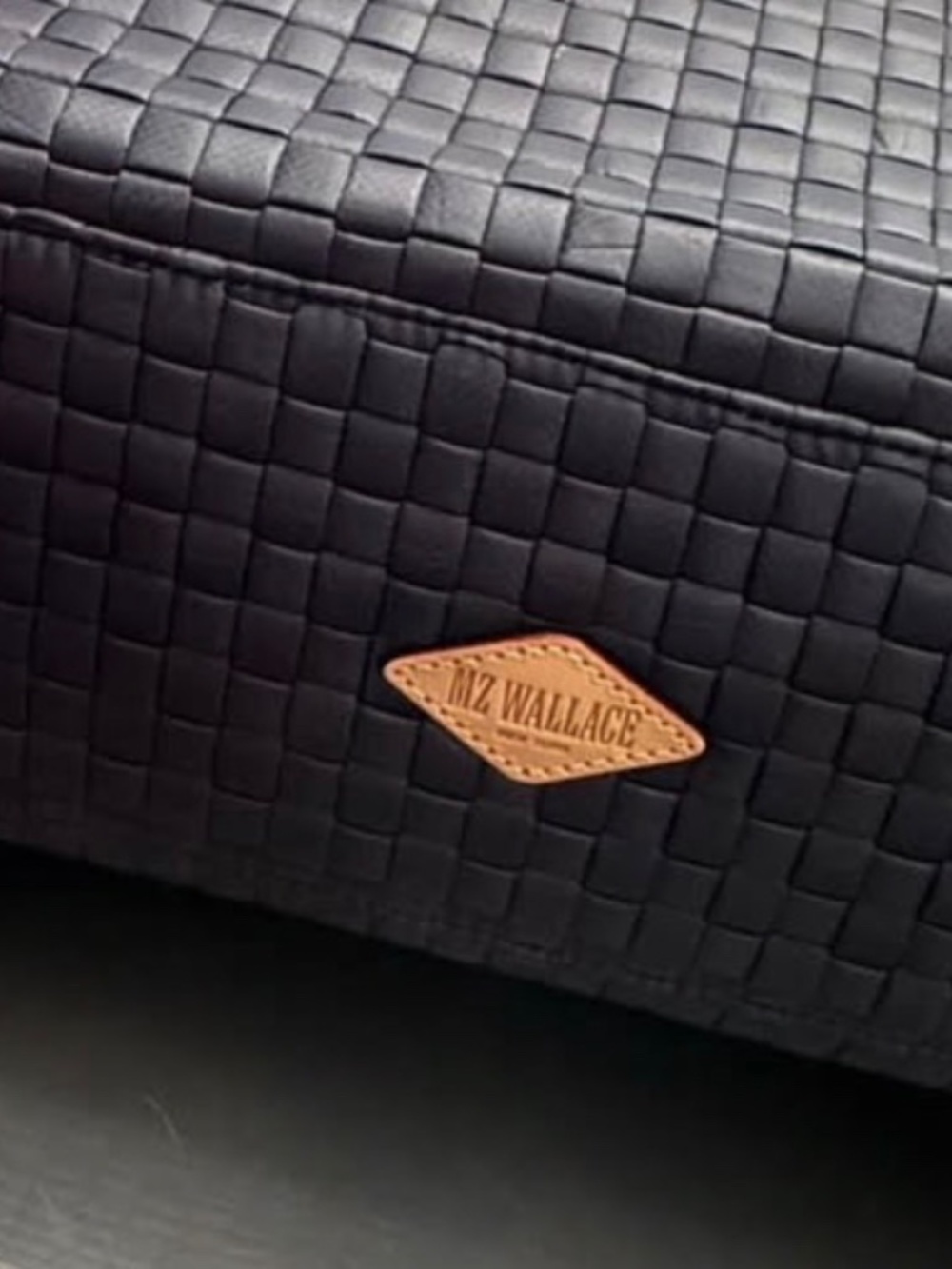 MZ Wallace Medium Woven Box Tote in Dawn (Navy) • Brand New with Tags - Picture 5 of 5